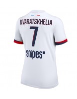 Paris Saint-Germain Khvicha Kvaratskhelia #7 Vieraspaita Naisten 2025-26 Lyhythihainen